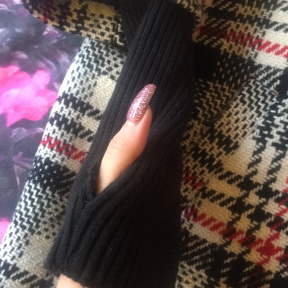 NWOT Express wool houndstooth plaid winter coat - Picture 3 of 4